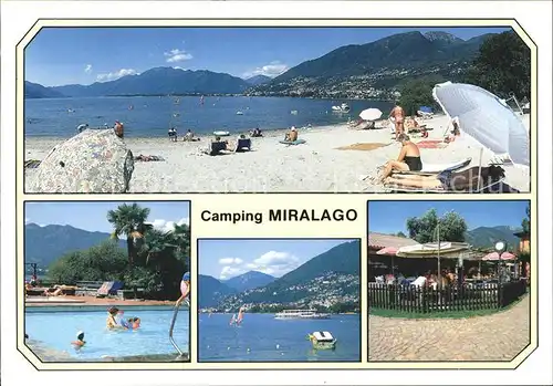 Tenero Camping Miralago Strand Segelboote Schwimmbad / Tenero /Bz. Locarno