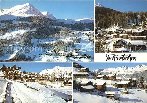 Tschiertschen Skigebiet Teilansichten Kat. Tschiertschen