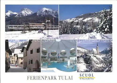 Scuol GR Ferienpark Tulai Dorfgasse Bogn Engiadina St. Georgskirche 