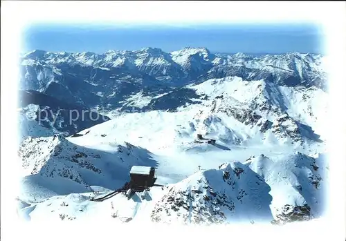 Mont Fort Au fond les Dents du Midi Kat. Mont Fort