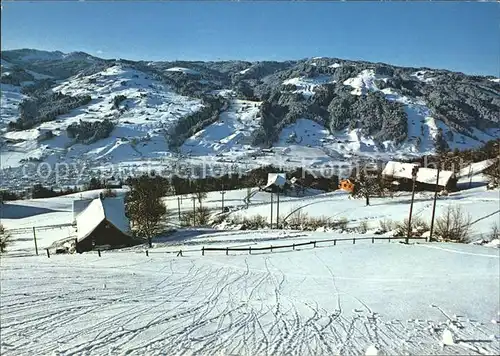 Ebnat Kappel Skigebiet Tanzboden Girlen Skispuren Kat. Ebnat Kappel