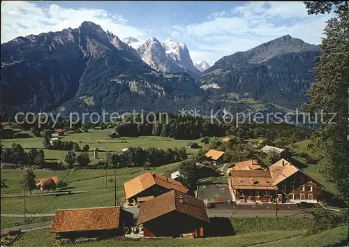 Hasliberg Reuti Engelhoerner Wetterhorngruppe Eiger Kat. Hasliberg Reuti