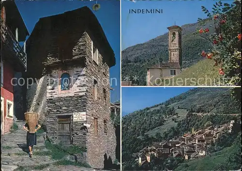 Indemini Ticino pittoresso Teilansichten Kat. Indemini