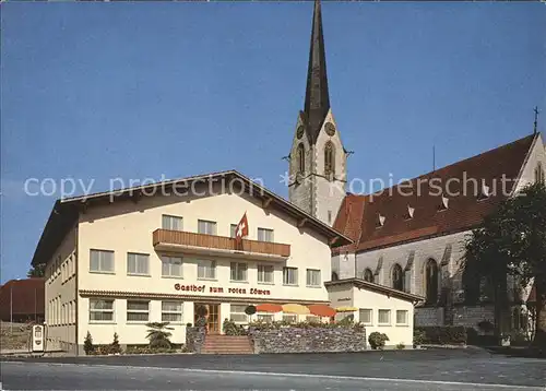 Hildisrieden Gasthof zum roten Loewen Kirche Kat. Hildisrieden