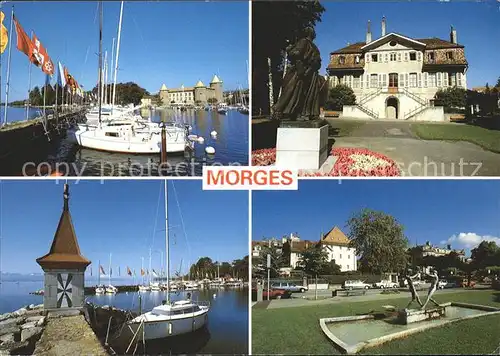Morges Lac Leman Yacht Brunnen  Kat. Morges