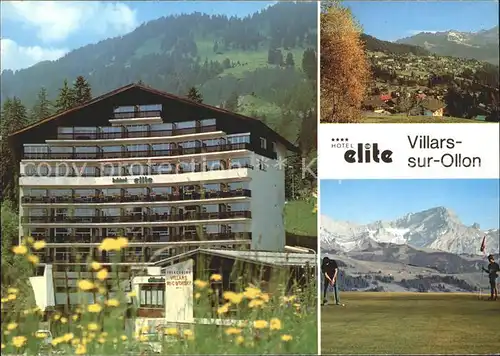 Villars sur Ollon Hotel Elite Panorama Golf Kat. Villars sur Ollon