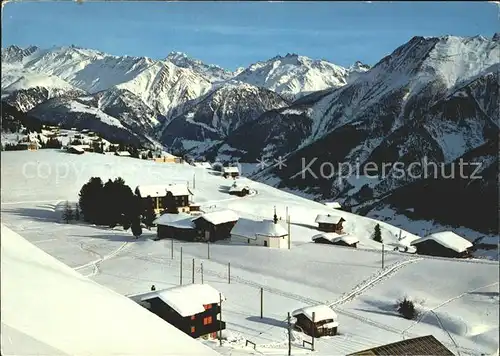 Riederalp mit Binnenhorn Ofenhorn Schinhorn Kat. Riederalp