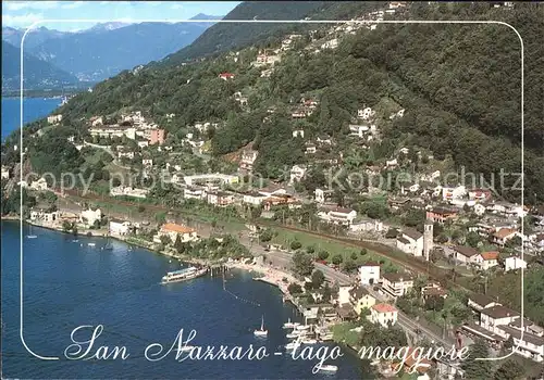 San Nazzaro Lago Maggiore Fliegeraufnahme Kat. San Nazzaro