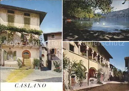 Caslano Dorfpartie Lago di Lugano Kat. Caslano