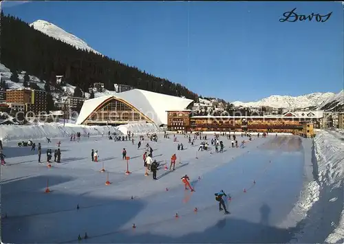 Davos GR Eissporthalle und Natureisbahn Kat. Davos