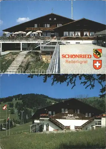 Schoenried Berghaus und Luftseilbahn Rellerligrat Kat. Schoenried