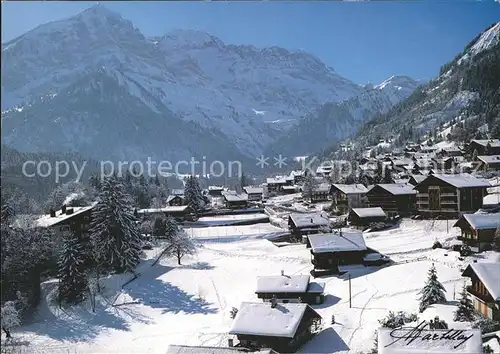 Champery Dent de Barme et les Dents Blanches Kat. Champery