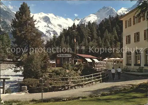 Pontresina Hotel Morteratsch mit Piz Bernina und Bellavista Kat. Pontresina