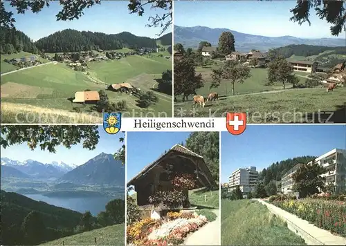 Heiligenschwendi Panorama Thunersee Teilansichten Kat. Heiligenschwendi