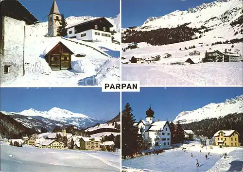 Parpan Ortsansichten Kirche Kat. Parpan
