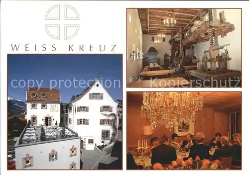 Malans GR Weisses Kreuz Hotel Restaurant Details / Malans /Bz. Landquart