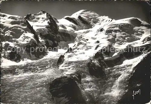 Chamonix Les Grands Mulets et le Mont Blanc Kat. Chamonix Mont Blanc