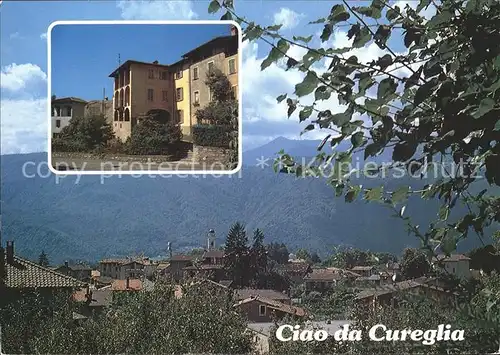 Cureglia Veduta panoramica ed una casa tipica Kat. Cureglia