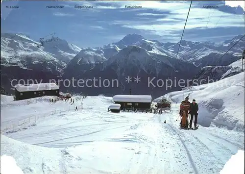 Belalp Panorama Skilift Sparrhorn Kat. Belalp