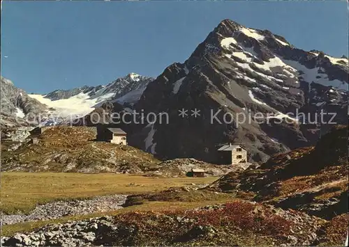 Maderanertal Windgaellenhuette mit Duessistock Kat. Silenen