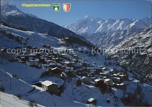 Visperterminen mit Weisshorn Kat. Visperterminen