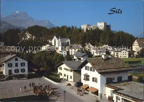 Sils Maria Graubuenden Teilansicht Kat. Sils Maria