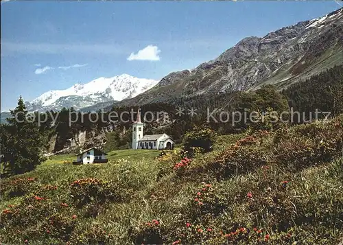 Maloja GR Kirche / Maloja Graubuenden /Bz. Maloja