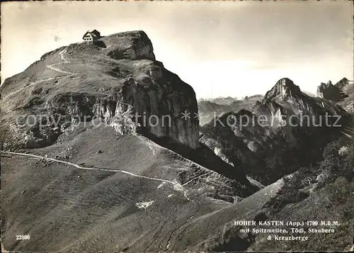 Hoher Kasten Spitzmeilen Toedi Staubern Kreuzberge Kat. Appenzeller Alpen