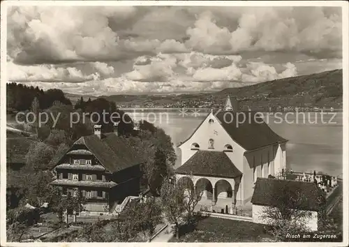 Risch Ausblick vom Kurhaus Waldheim Kat. Risch