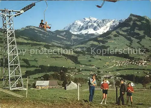 Krummenau SG Sonnenterrasse Wolzenalp Sportbahn Blick Stockberg Saentis / Krummenau /Bz. Toggenburg