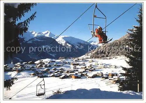 Breil Surselva Sesselbahn Skigebiet Pez d  Artgas Sesselbahn  Kat. Breil Brigels