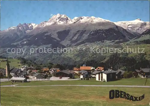 Obersaxen GR mit Brigelserhoerner / Obersaxen /Bz. Surselva