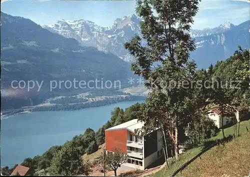 Walensee mit Glarnerberge Kat. Walenstadt