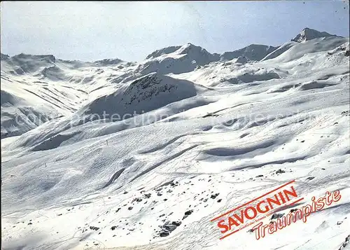 Savognin Traumpiste Piz Alv Piz Grisch Kat. Savognin