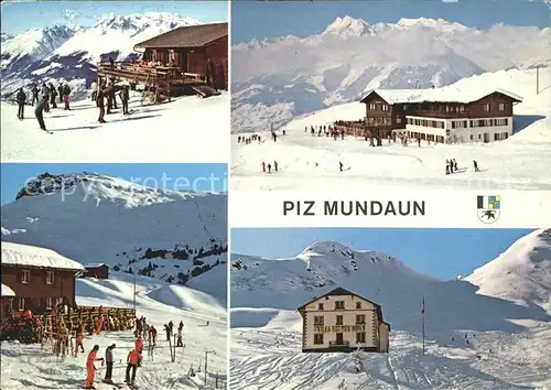 Piz Mundaun Restaurant Cuolm Sura Brigelserhoerner Skigebiet Kat. Piz Mundaun