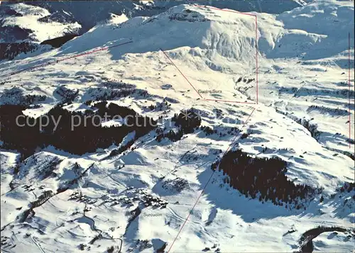 Piz Mundaun Skigebiet Liftkarte Kat. Piz Mundaun