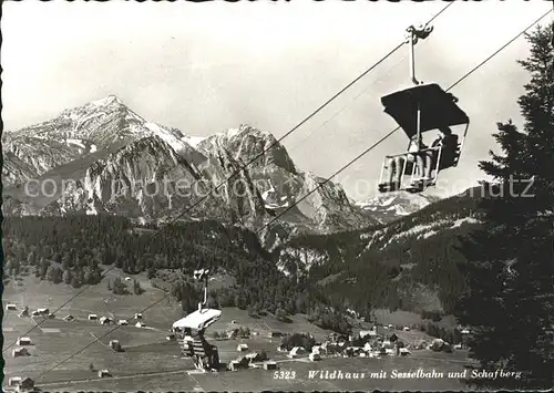 Wildhaus SG Sesselbahn mit Schafberg Kat. Wildhaus Lisighaus