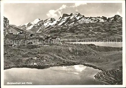 Melchsee Frutt mit Titlis Hotel Reinhard am See Kat. Melchsee Frutt