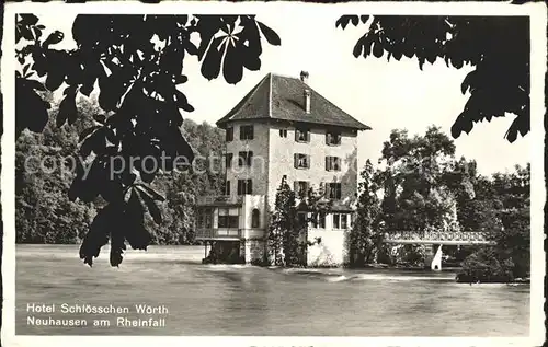 Neuhausen SH Hotel Schloesschen Woerth Kat. Neuhausen