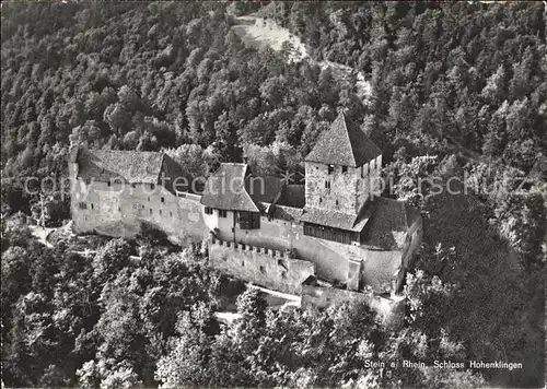 Stein Rhein Fliegeraufnahme Schloss Hohenklingen Kat. Stein Rhein