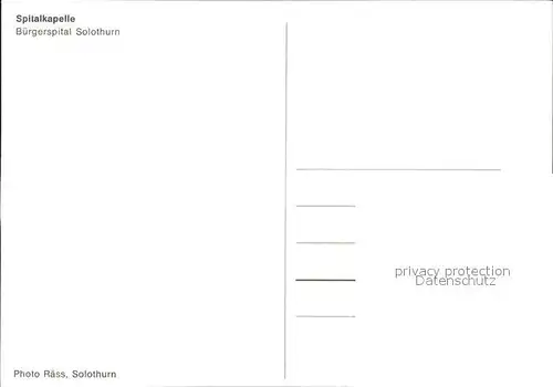 Solothurn Spitalkapelle innen Kat. Solothurn