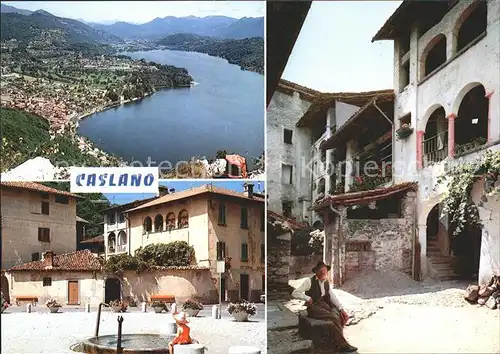 Caslano Lago di Lugano Brunnen  Kat. Caslano