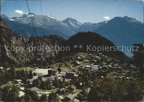 Blatten Naters Seilbahn Belalp Monte Leone Huebschhorn Glishorn Kat. Blatten Naters