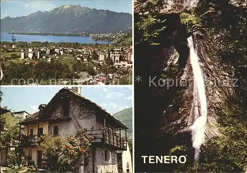 Tenero Lago Maggiore Wasserfall Haus Ortsansicht Kat. Tenero
