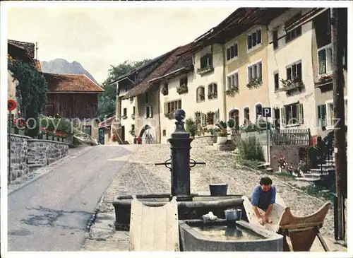 Greyerz Brunnen Kat. Gruyeres