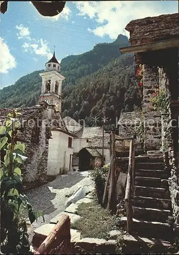 Sonogno Valle Verzasca Kirche Kat. Sonogno