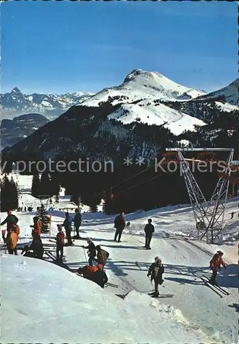 Emmetten Stockhuette Gondelbahn Skilifte Kat. Emmetten