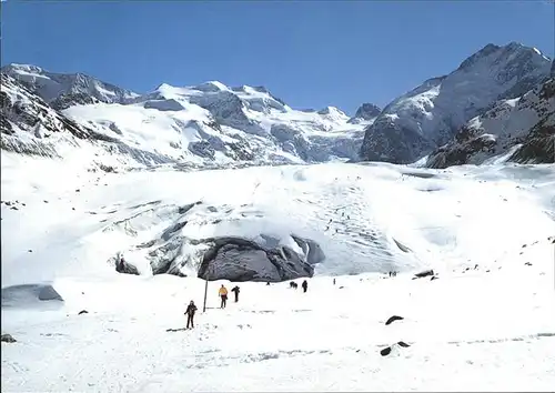 Morteratschgletscher Piz Palue Bellavista Piz Bernina Kat. Morteratsch