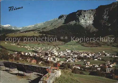 Flims Dorf Panorama Kat. Flims Dorf