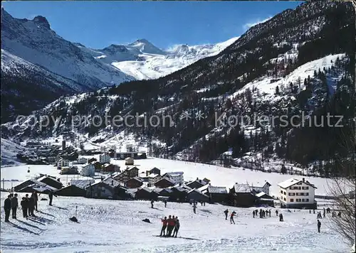 Saas Grund mit Allalinhorn Kat. Saas Grund